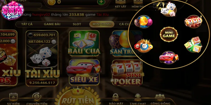 Minigame với những trò chơi phiên bản nhỏ gọn 