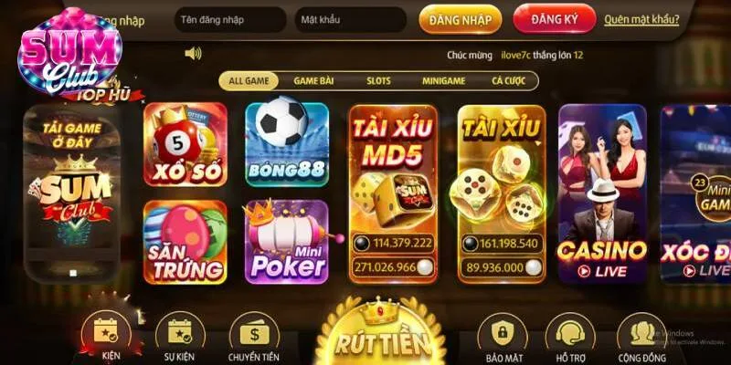 Người chơi chính thức được quyền trải nghiệm các sản phẩm cá cược tại SUMCLUB