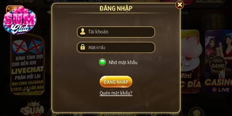 Người chơi có thể dùng link SUMCLUB từ trang web đại lý Người chơi có thể dùng link SUMCLUB từ trang web đại lý