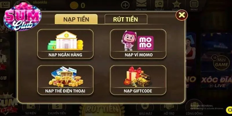 SUMCLUB thanh toán thưởng sòng phẳng cho người chơi