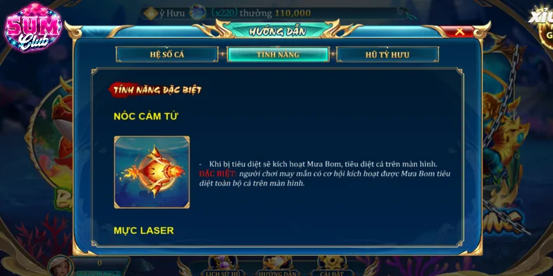 Tính năng đặc biệt mang đến cơ hội tiêu diệt cá nhanh hơn 