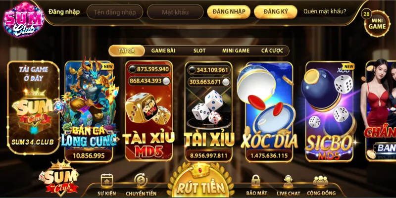 Trang web chính thức của cổng game SUMCLUB Trang web chính thức của cổng game SUMCLUB