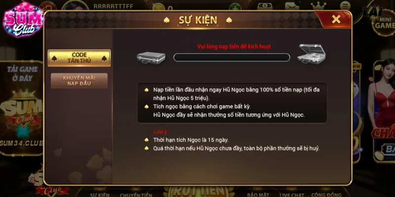 Tùy chọn nhận các thông báo khuyến mãi của cổng game Tùy chọn nhận các thông báo khuyến mãi của cổng game